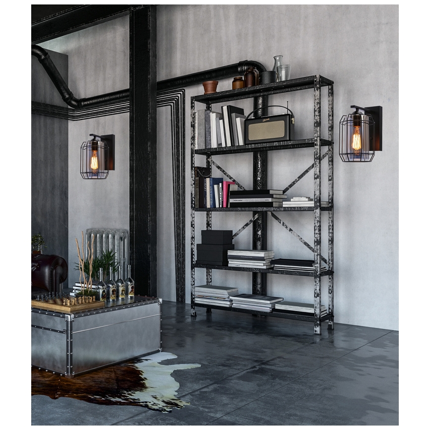 Candeeiro de parede JONERA 1xE27/40W/230V preto