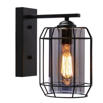 Candeeiro de parede JONERA 1xE27/40W/230V preto