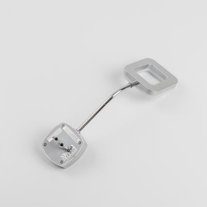 Candeeiro de parede LED com ficha para tomada LED/3,2W/230V cromado mate