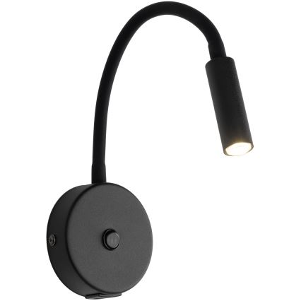 Candeeiro de parede LED com porta USB LAGOS 1xG9/3W/5V 4000K preto