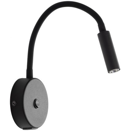 Candeeiro de parede LED com porta USB LAGOS 1xG9/3W/5V 4000K preto