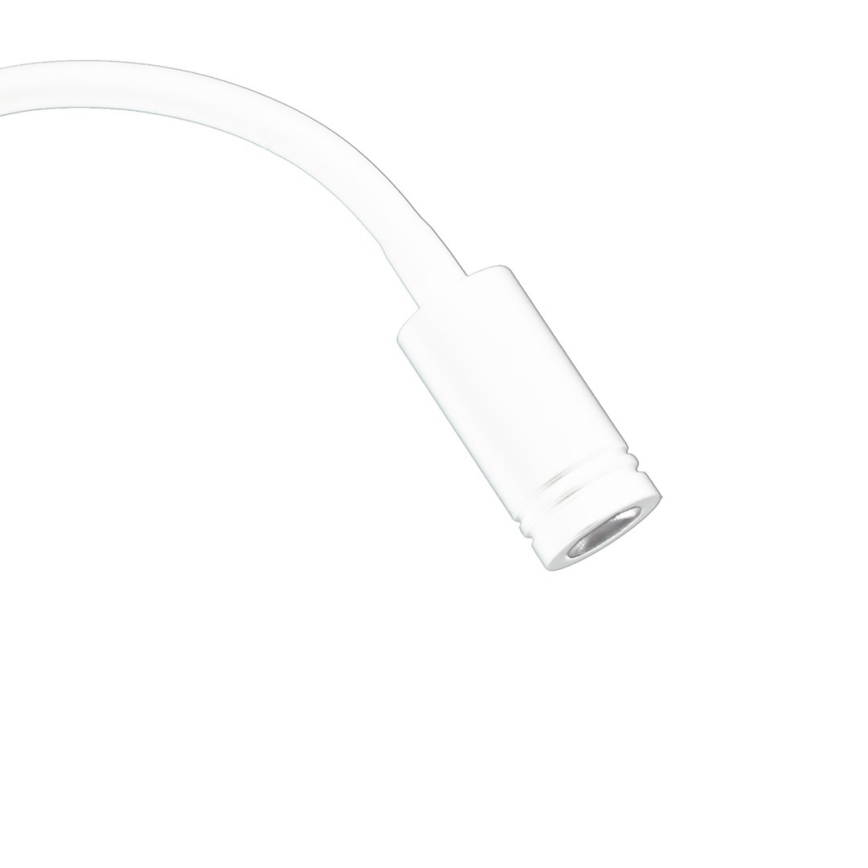 Candeeiro de parede LED flexível com USB BASE LED/8W + LED/2W/230V branco