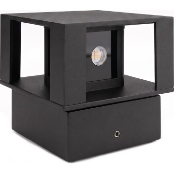 Candeeiro de parede LED para exterior 12W/230V IP54, preto