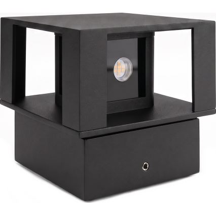 Candeeiro de parede LED para exterior 12W/230V IP54, preto