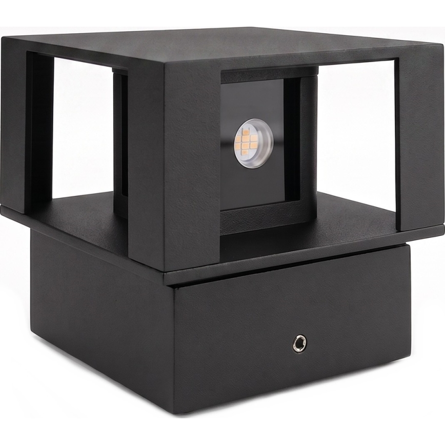 Candeeiro de parede LED para exterior 12W/230V IP54, preto