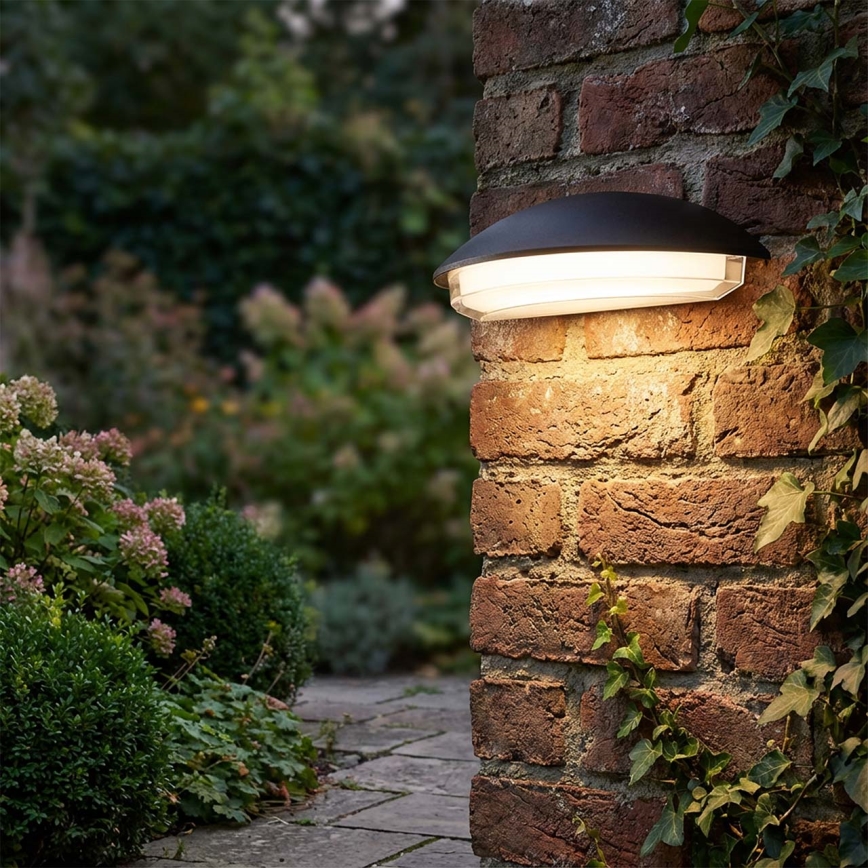 Candeeiro de parede LED para exterior ALABAMA LED/12W/230V IP54 preto