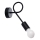 Candeeiro de parede LEVAR 1xE27/15W/230V preto