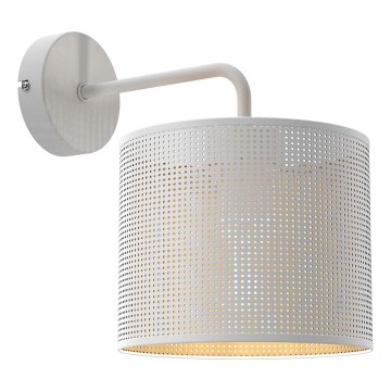 Candeeiro de parede LOFT SHADE 1xE27/60W/230V branco/dourado