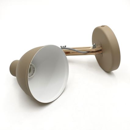 Candeeiro de parede MARCELLO 1xE27/15W/230V bege