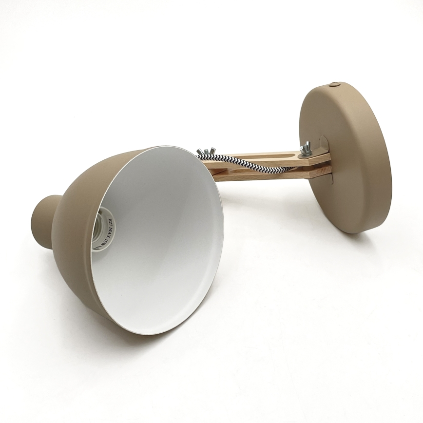 Candeeiro de parede MARCELLO 1xE27/15W/230V bege