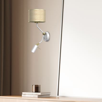 Candeeiro de parede MARSHALL 1xE27/40W/230V + 1xGU10/MR11/7W