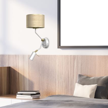 Candeeiro de parede MARSHALL 1xE27/40W/230V + 1xGU10/MR11/7W