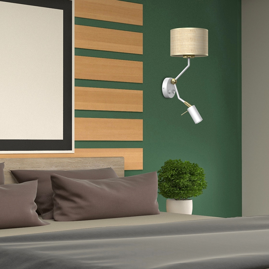 Candeeiro de parede MARSHALL 1xE27/40W/230V + 1xGU10/MR11/7W