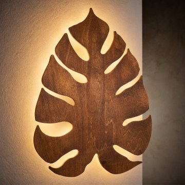 Candeeiro de parede MONSTERA 3xG9/8W/230V castanho