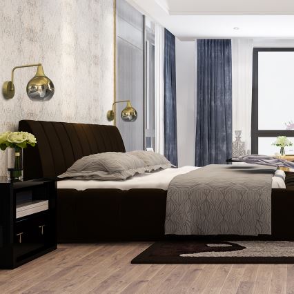 Candeeiro de parede MONTE 1xE27/60W/230V dourado