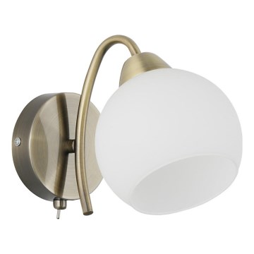 Candeeiro de parede NESTOR 1xE27/40W/230V latão