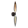 Candeeiro de parede NORDIC 2xG9/5W/230V preto cromado/cobre