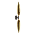 Candeeiro de parede NORDIC 2xG9/5W/230V preto/dourado