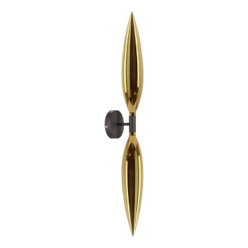 Candeeiro de parede NORDIC 2xG9/5W/230V preto/dourado