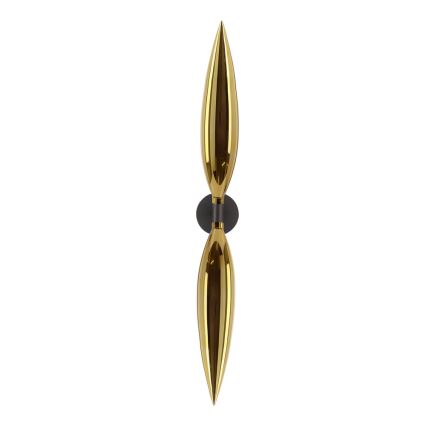 Candeeiro de parede NORDIC 2xG9/5W/230V preto/dourado