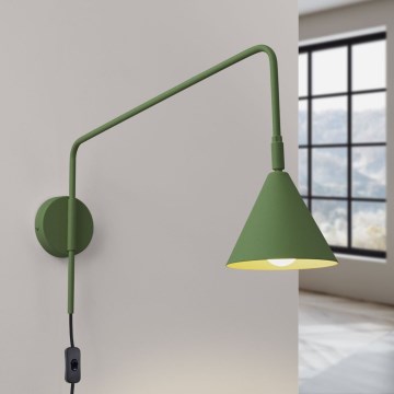 Candeeiro de parede NOX 1xE14/10W/230V verde