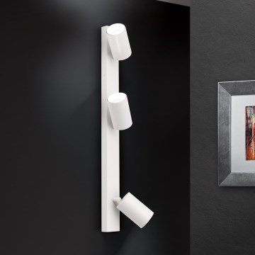 Candeeiro de parede orientável SEAN 3xGU10/13W/230V branco