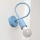 Candeeiro de parede OXFORD 1xE27/15W/230V azul