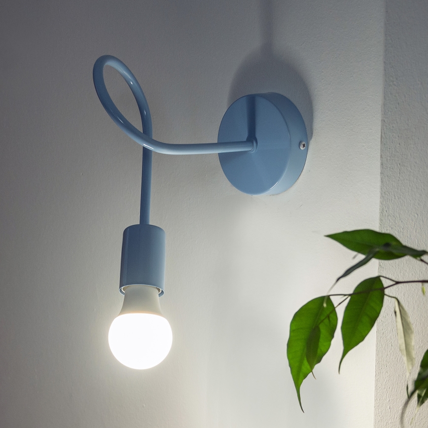 Candeeiro de parede OXFORD 1xE27/15W/230V azul