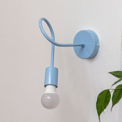Candeeiro de parede OXFORD 1xE27/15W/230V azul