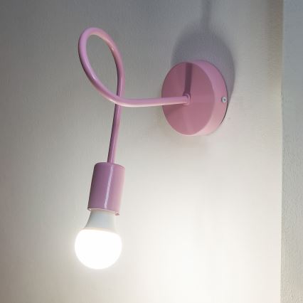 Candeeiro de parede OXFORD 1xE27/15W/230V rosa