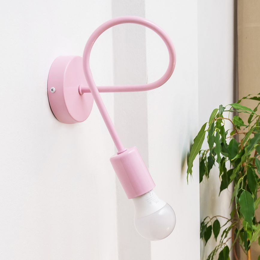 Candeeiro de parede OXFORD 1xE27/15W/230V rosa