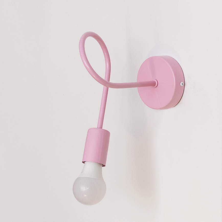 Candeeiro de parede OXFORD 1xE27/15W/230V rosa