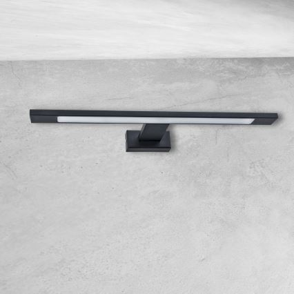 Candeeiro de parede para casa de banho LED SHINE LED/7W/230V 40 cm IP44 preto