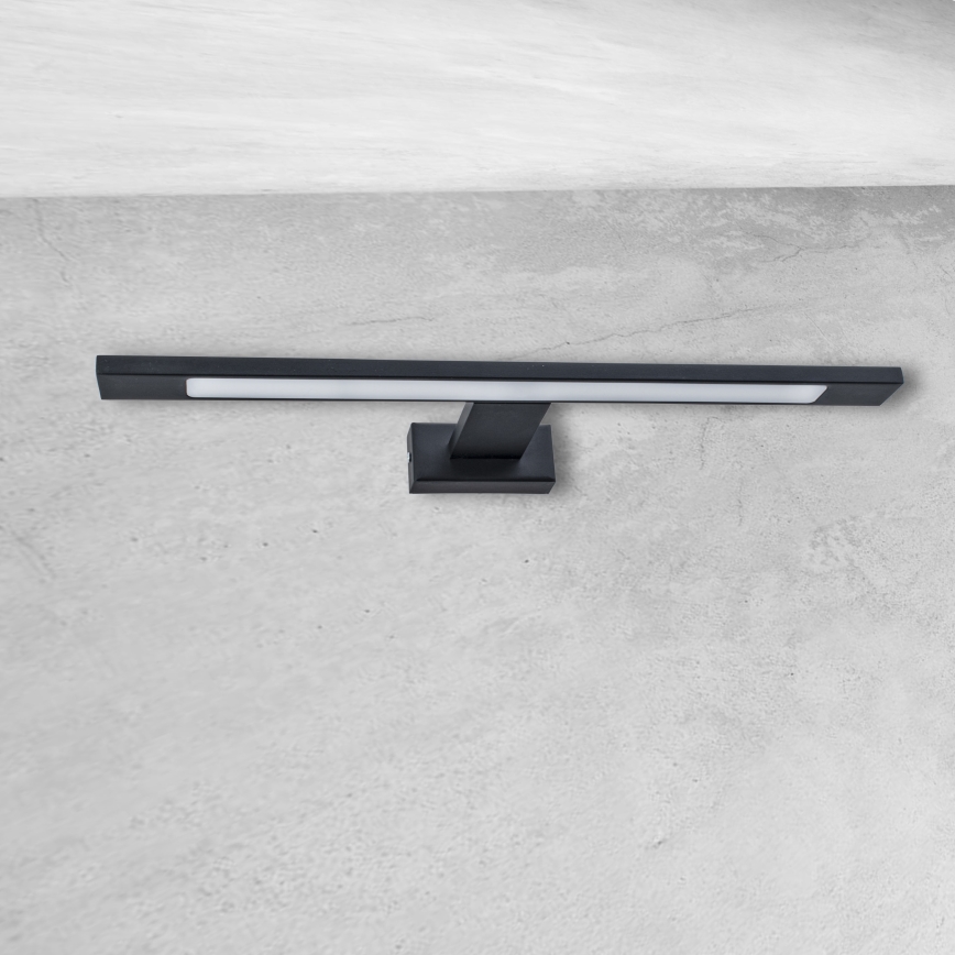 Candeeiro de parede para casa de banho LED SHINE LED/7W/230V 40 cm IP44 preto