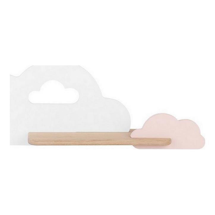 Candeeiro de parede para criança LED com prateleira CLOUD LED/5W/230V branco/rosa