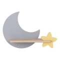Candeeiro de parede para criança LED com prateleira MOON LED/5W/230V