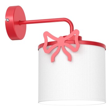 Candeeiro de parede para crianças SWEET 1xE27/15W/230V branco/vermelho/arco