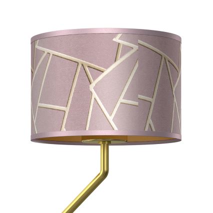 Candeeiro de parede pequeno ZIGGY 1xE27/40W/230V + 1xGU10/MR11/7W rosa/dourado