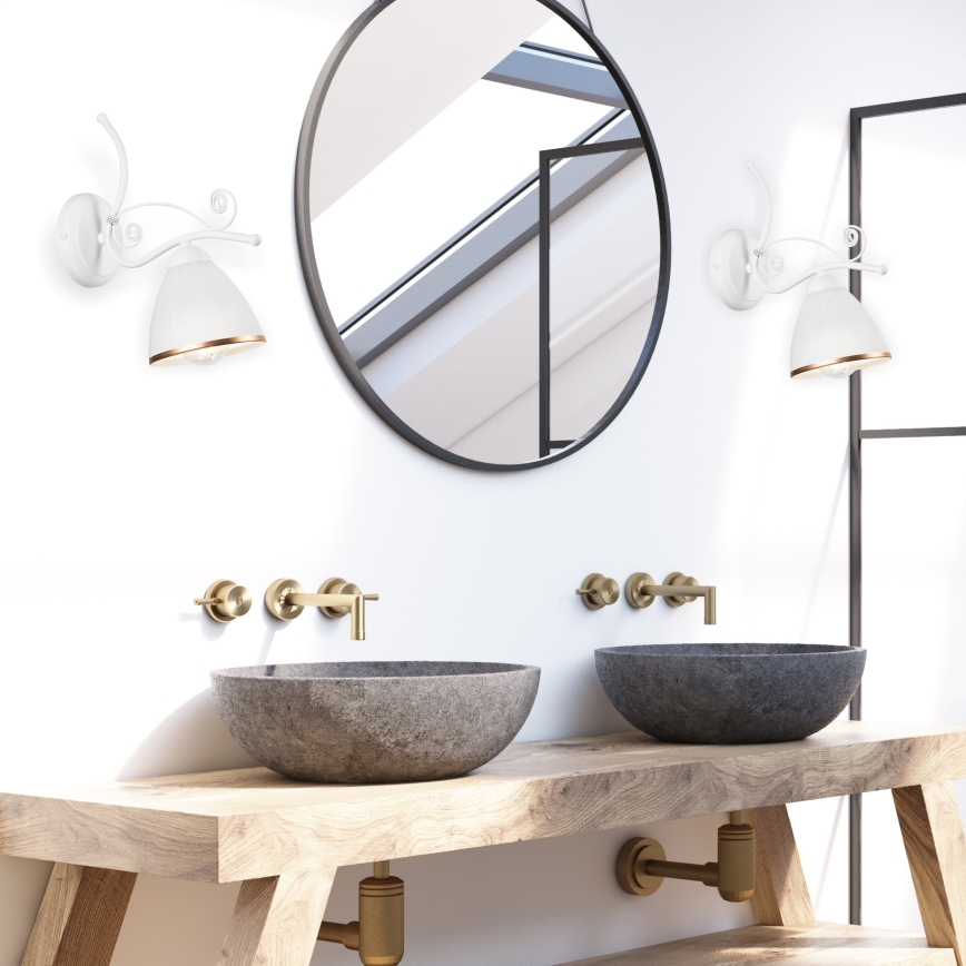 Candeeiro de parede RETRO II 1xE27/60W/230V branco