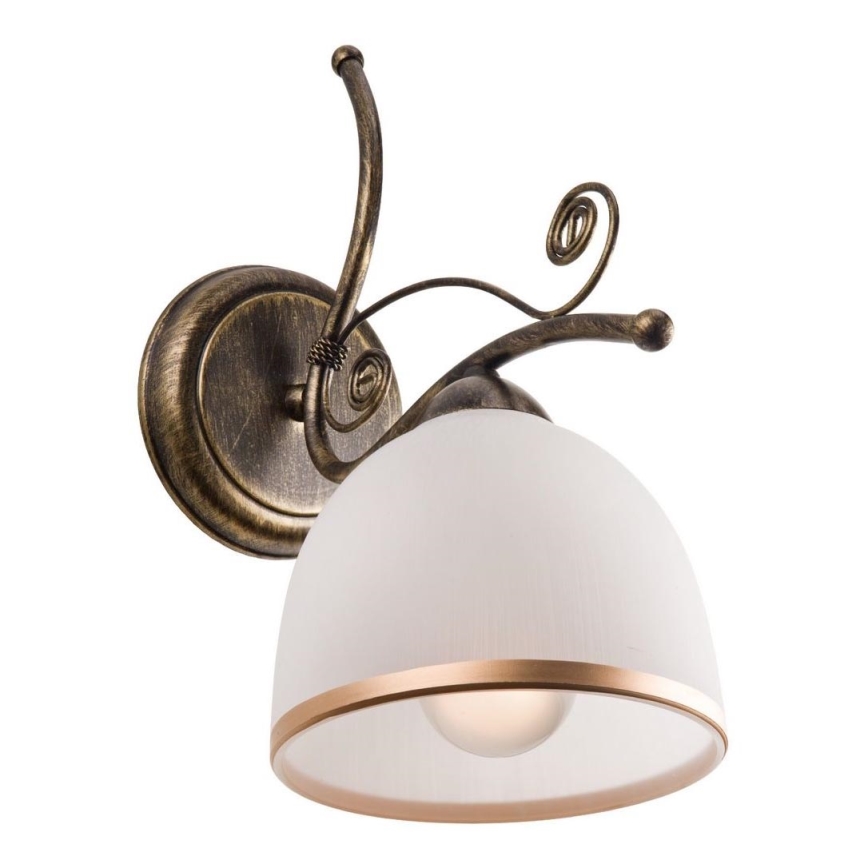 Candeeiro de parede RETRO II 1xE27/60W/230V dourado pátina