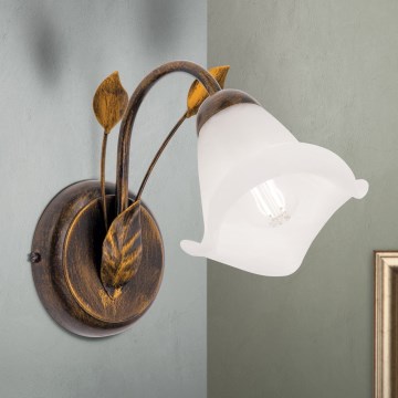 Candeeiro de parede SISI 1xE14/40W/230V bronze/pátina