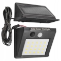 Candeeiro de parede solar LED com sensor e painel externo LED/0,55W/3,7V IP65