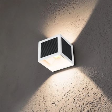 Arandela solar com sensor LED/9W/3,7V 3000/4000/6000K IP65 2600 mAh branca