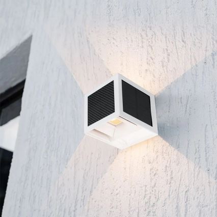 Arandela solar com sensor LED/9W/3,7V 3000/4000/6000K IP65 2600 mAh branca