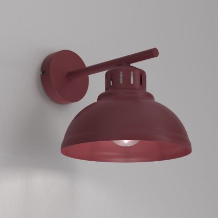 Candeeiro de parede SVEN 1xE27/15W/230V bordô