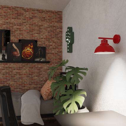 Candeeiro de parede SVEN 1xE27/15W/230V vermelho