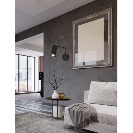 Candeeiro de parede TINA 1xGU10/15W/230V preto