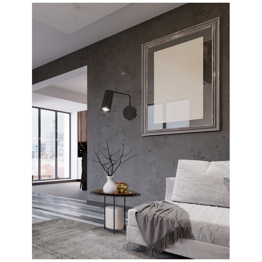 Candeeiro de parede TINA 1xGU10/15W/230V preto