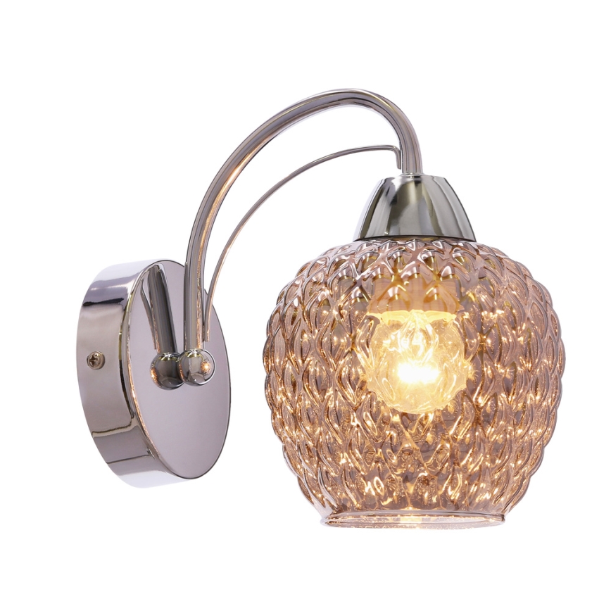 Candeeiro de parede TOBIAS 1xE27/40W/230V cromado brilhante