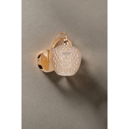 Candeeiro de parede TOBIAS 1xE27/40W/230V Rosa dourado